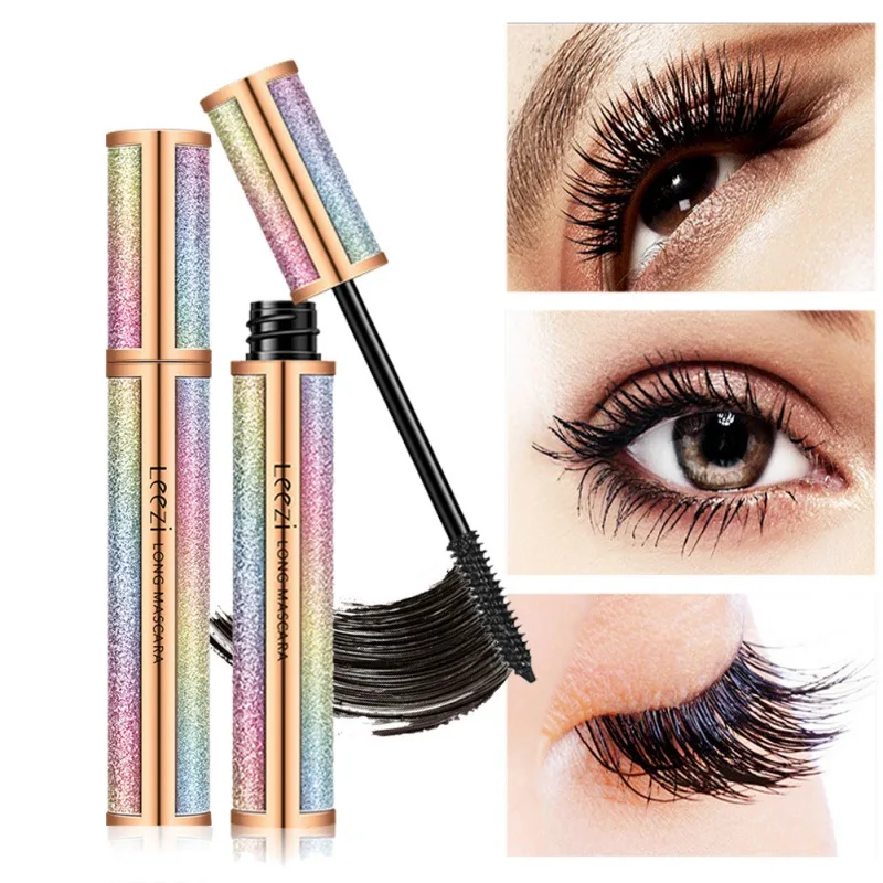 4D Mascara Verlenging Dikkere Curling Sneldrogende Waterdicht Mascara Vrouwen Ogen Make Up