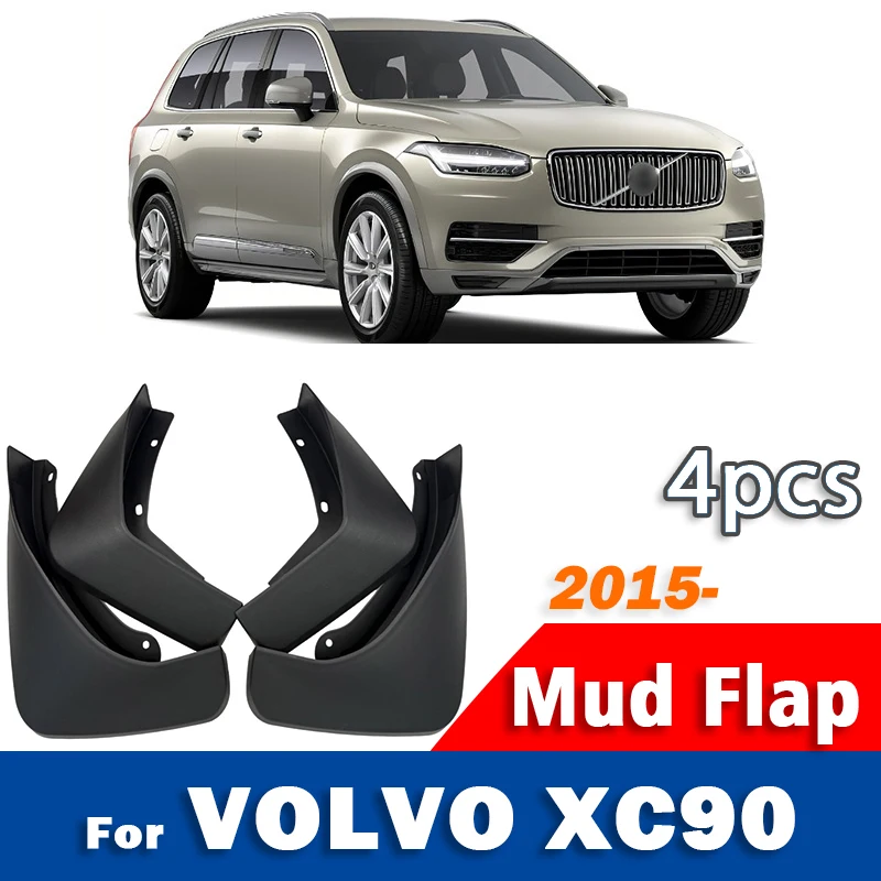 For Volvo XC90 Mudguard Mudflaps Fender Mud Flap Guards Splash mudguards Car Accessories 1 set 4pcs 2015 2016 2017 2018 2019-now