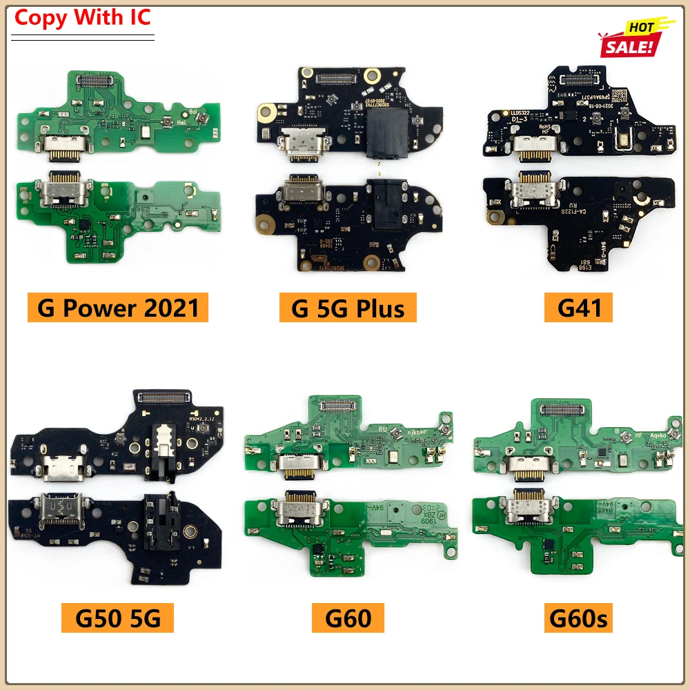 NEW USB Charging Port Board Cable Connector Parts For Moto G22 G71 E20 E40 G41 G60 G60S G51 5G G Stylus 2021 Power Edge 20 Lite