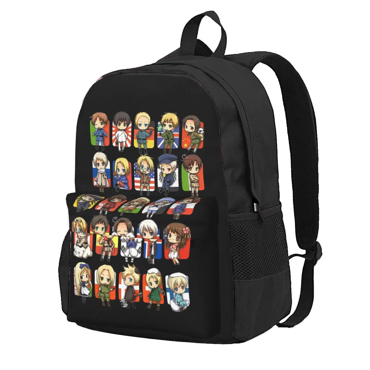 

Hetalia Group Student Backpack School Bag Hiking Travel Daypack for Boys Girls Fashion Bookbag Shoulder Bags