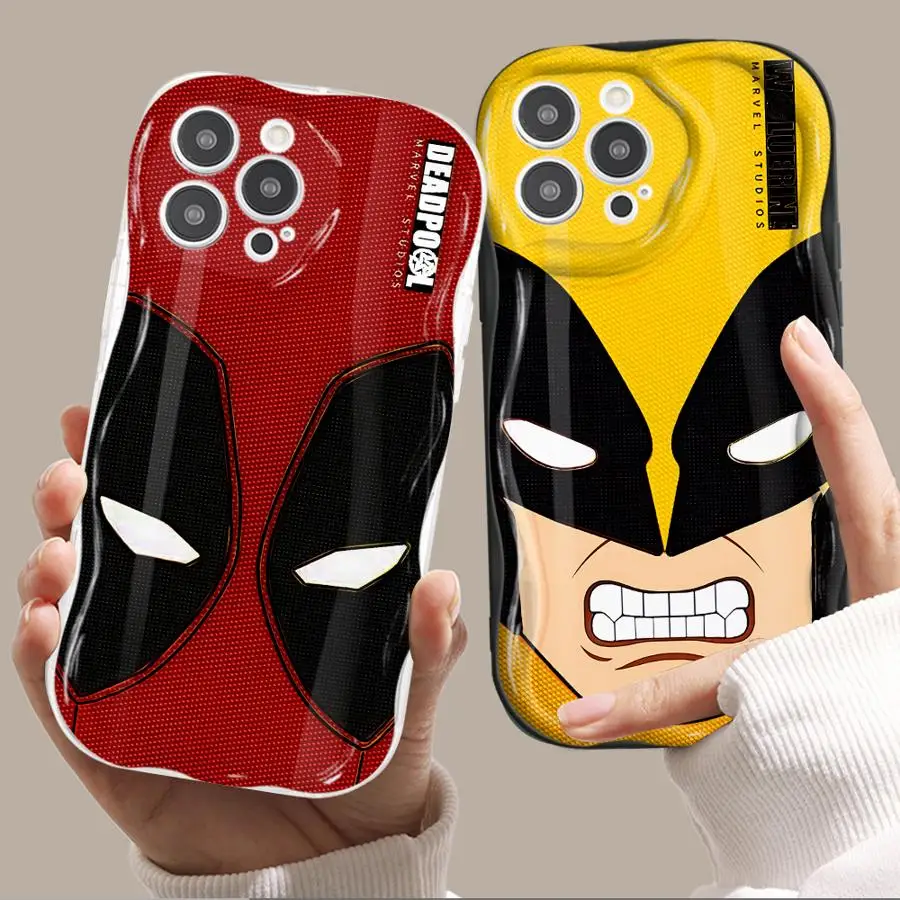 Marvel Deadpool Wolverine Phone Case for Vivo Y20 Y20i Y21 Y16 Y17 Y19 Y21A Y02 Y12 Y15S Y21 2021 Y35 Y22S Y36 Y50 4G 5G Cover