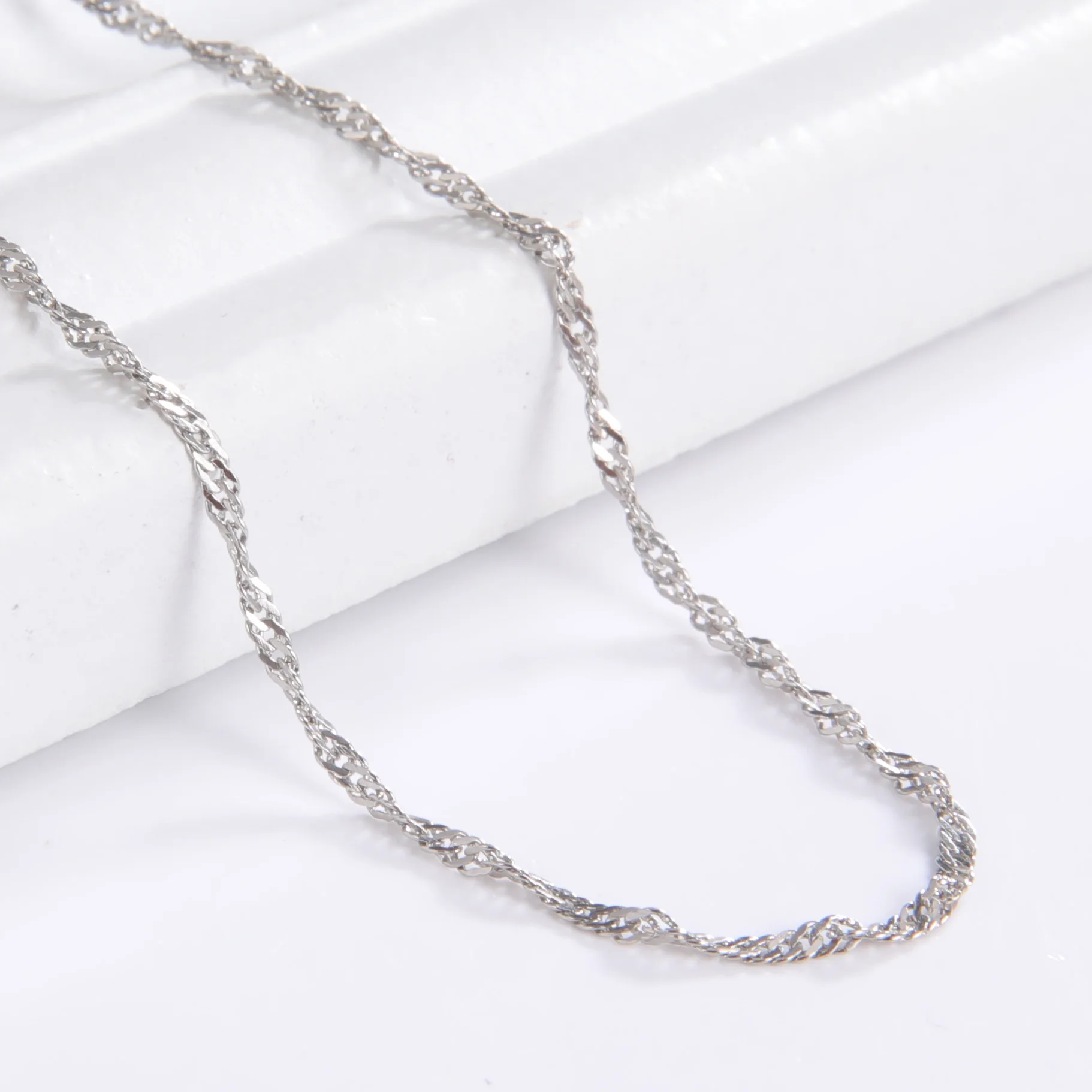 Water Wave Chain Stainless Steel Bracelets Exquisite Design Sense Elegant Minimalist for Women Jewelry Friends Gifts 2023 New in