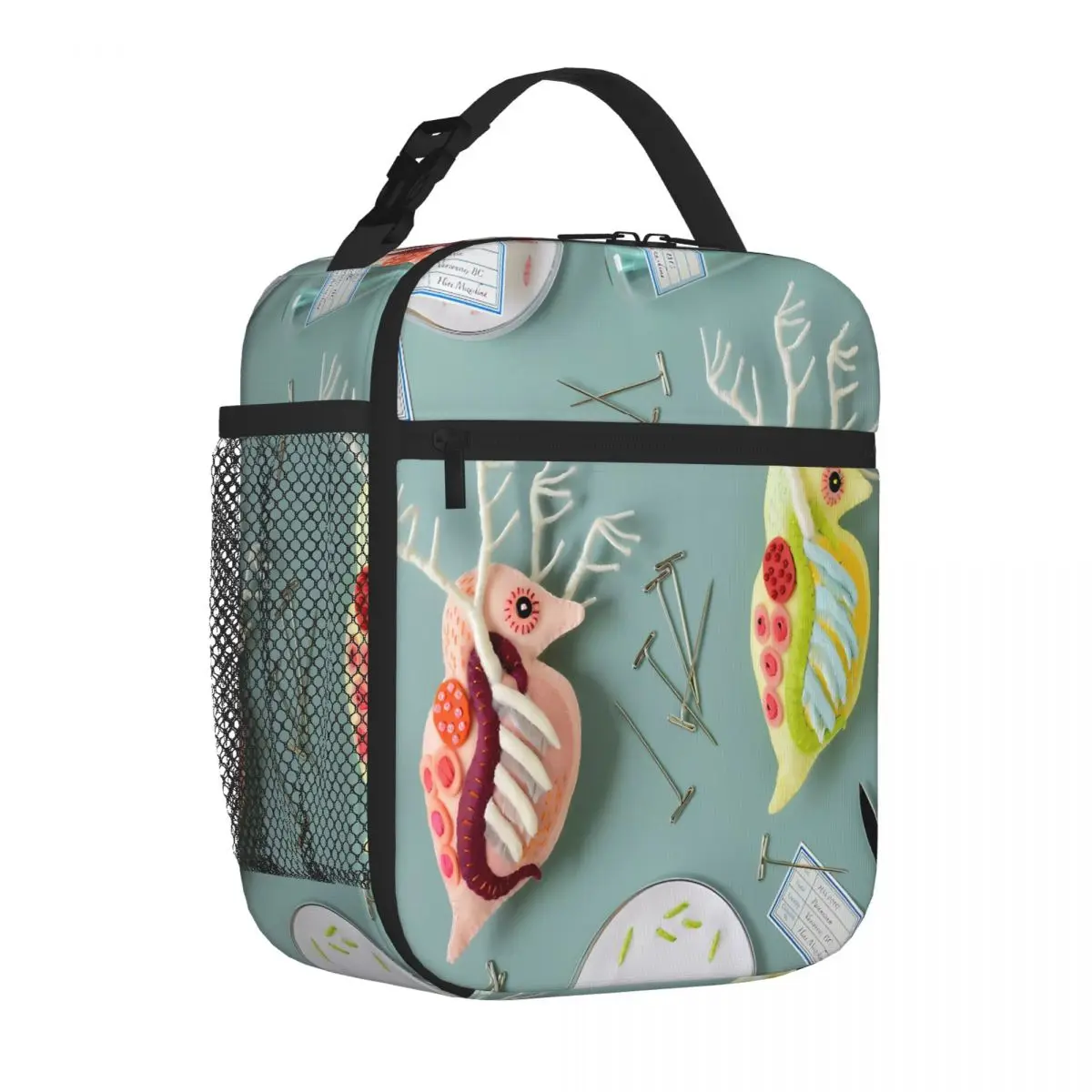 Bestselling Giant Daphnia Laboratory Plaid Nylon Lunch Bag Office Break Sports Lunch Bag