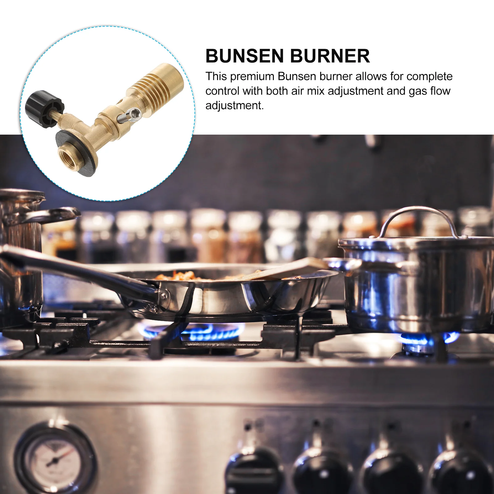 Accessori per griglia per attrezzi per Barbecue all'aperto riscaldamento torcia Bunsen bruciatore campeggio ottone