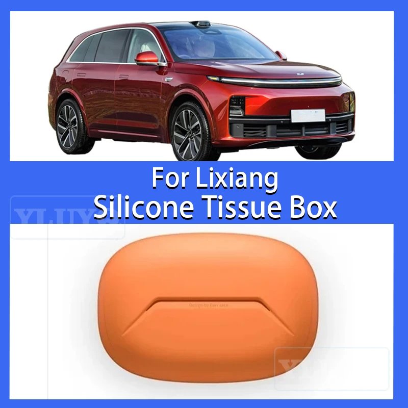 

For Lixiang L7 L8 L9 Hanging Storage Bag, Car Tissue Box, Silicone Tissue Holder, Car Interior 2025 Accessories