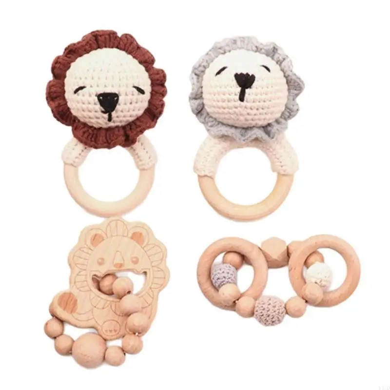 

Y4UD 5pcs/Set Baby Rathtring Toy с детализацией вязания крючком, удобное одеяло многофункциональное полотенце для ванны