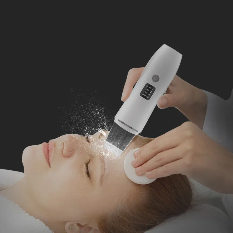 Ultradźwiękowy skrobak do twarzy, przenośny, do użytku domowego, głęboko oczyszczający pory, usuwający zaskórniki i trądzik, złuszczający skórę, narzędzie do pielęgnacji.