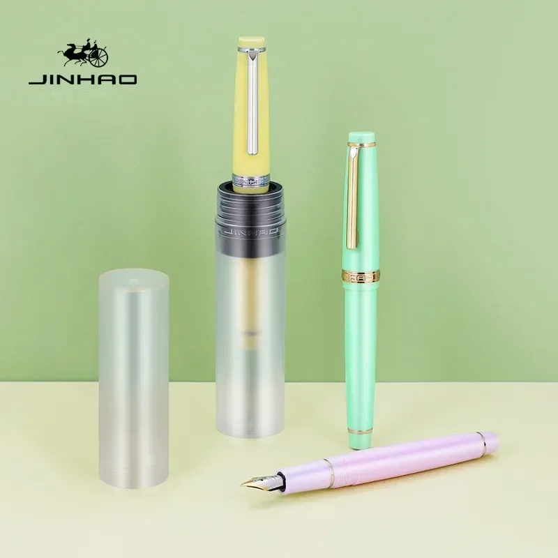 Jinhao-82 Caneta-tinteiro, 0.7mm, 0.5mm, 0.38mm, Nib Extra Fine, Escrita, Escritório, Material Escolar, Papelaria, Luxo, Elegante, Nova Cor