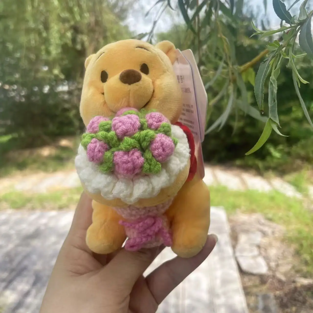 ليلو وستيتش ويني ذا بوه ألعاب الدمى القطيفة قلادة صغيرة لطيف أفخم حقيبة سلسلة مفاتيح معلقة هدايا عيد الميلاد للأطفال