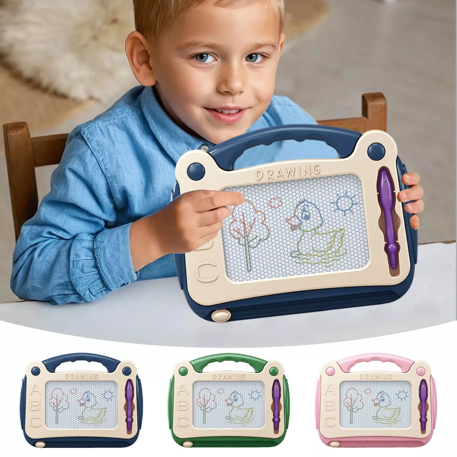 Magnetic Drawing Board Doodle Sketch Pad For Kids Erasable Doodle Writing Board