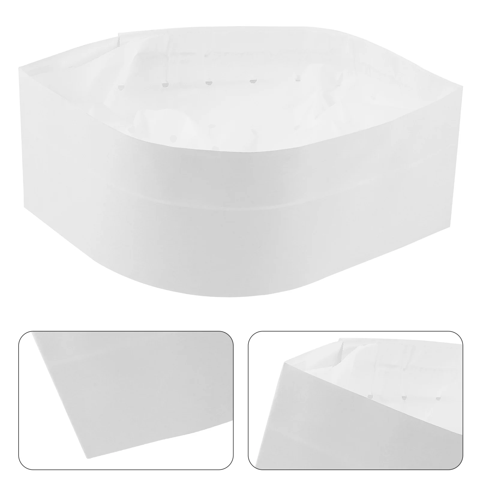 20Pcs Paper Chef Hats Disposable Cooking Caps for Restaurant Kitchen Bakery Food Service Chef Hat Paper Hat Disposable Cook Cap