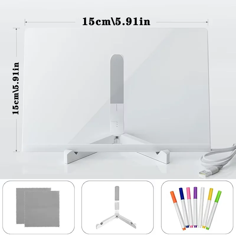 ILight Pizarra Infantil Mágica De Dibujo Con Luz Real – Incluye Tablero A4, Lápiz De Luz, Tinta Invisible Y Plantillas, Ideal Para Niños De 3 A 12 Años