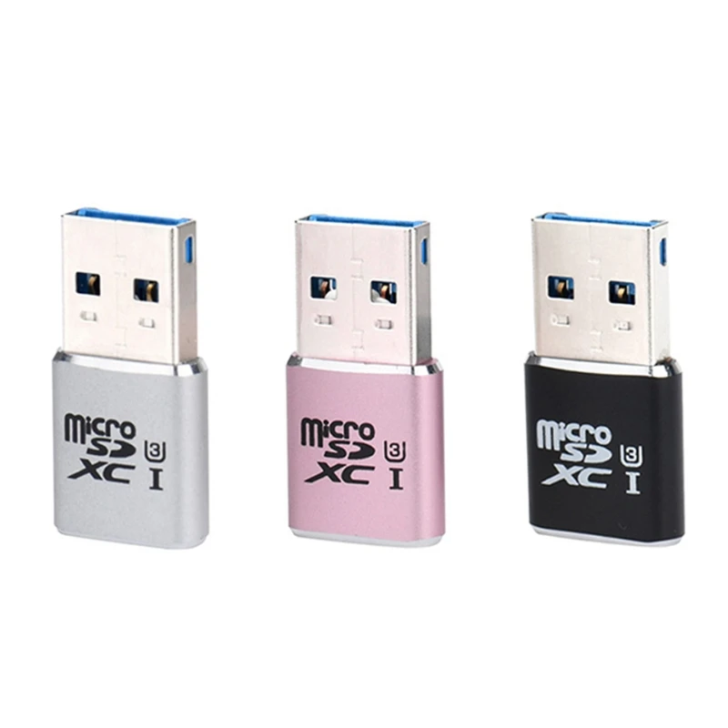 เครื่องอ่านการ์ดหน่วยความจำ USB Hub 3 in 1 5Gbps อะแดปเตอร์ USB 3.0 พร้อมพอร์ต USB 3.0, Micro-SD Micro SDXC TF สำหรับ Mac Book