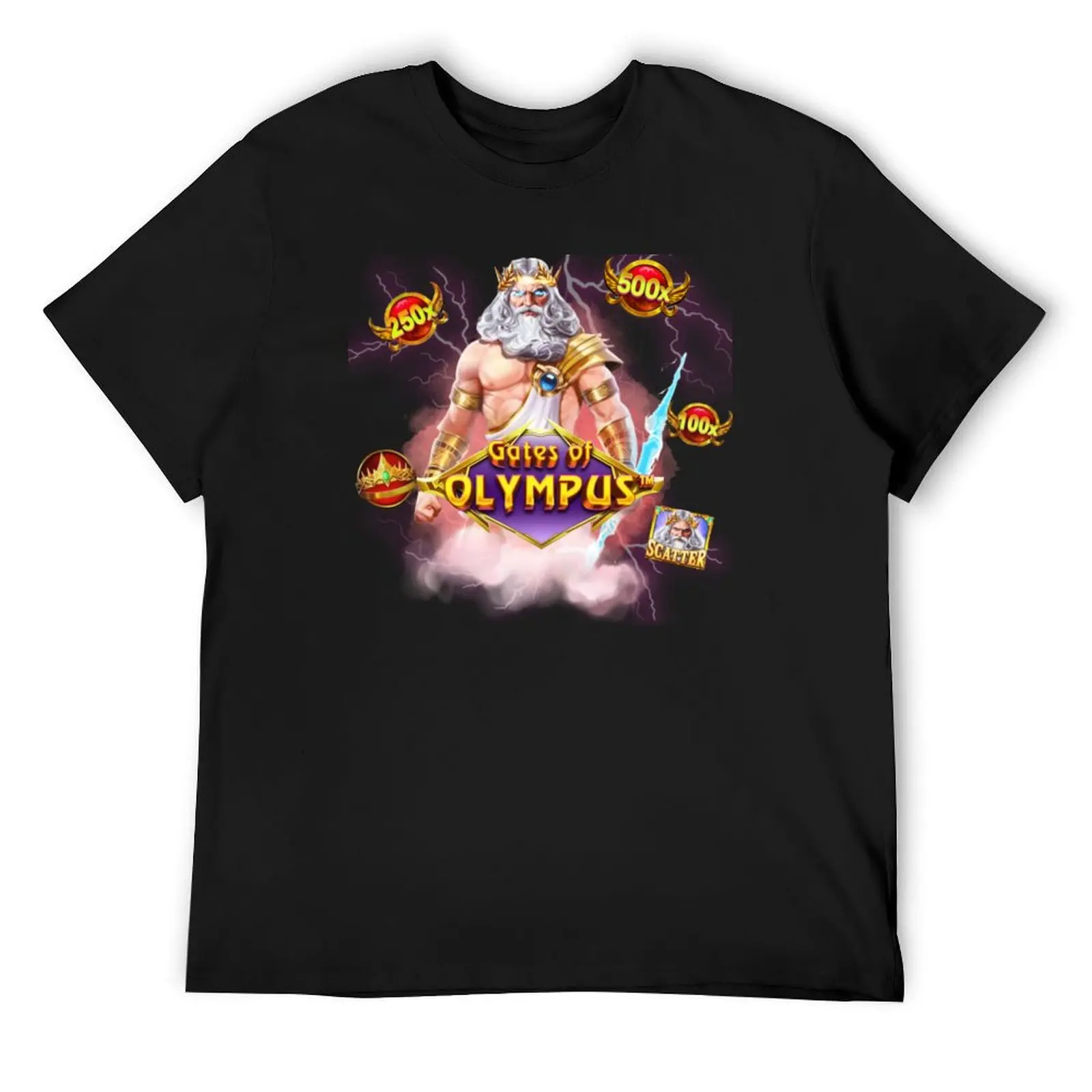 Casino slot machine Gates of Olympus T-Shirt customs design your own quick drying mens graphic t-shirts