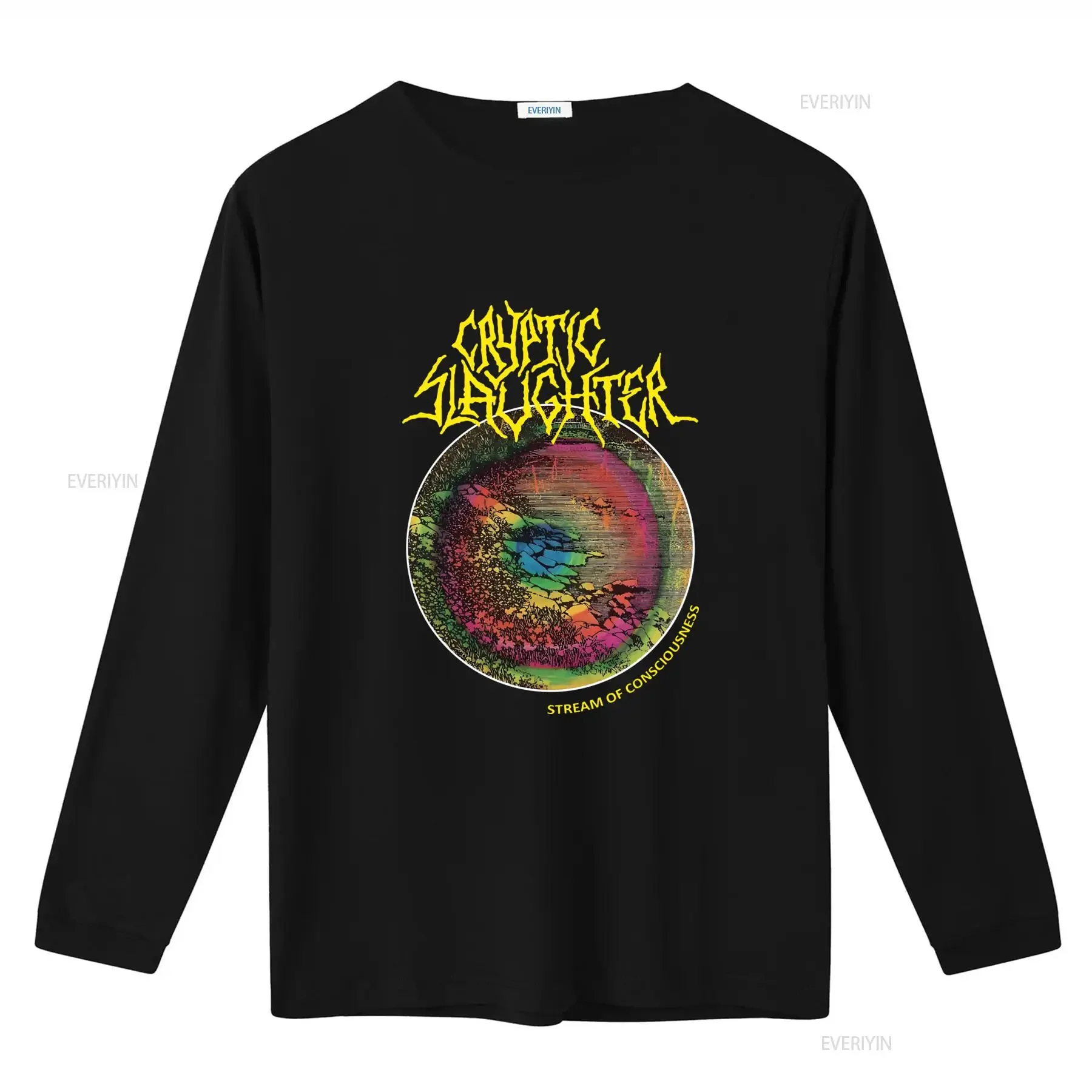 CRYPTIC SLAUGHTER Stream Of Consciousness T Shirt Available In Full Sizes From S To 5XL vintage Washed Breathable Slightly