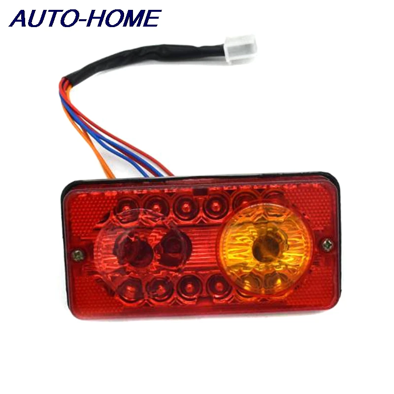 12V DC LED Rear Tail Lights Brake Turn Signal Reverse Lamp For Electric-Tricycle