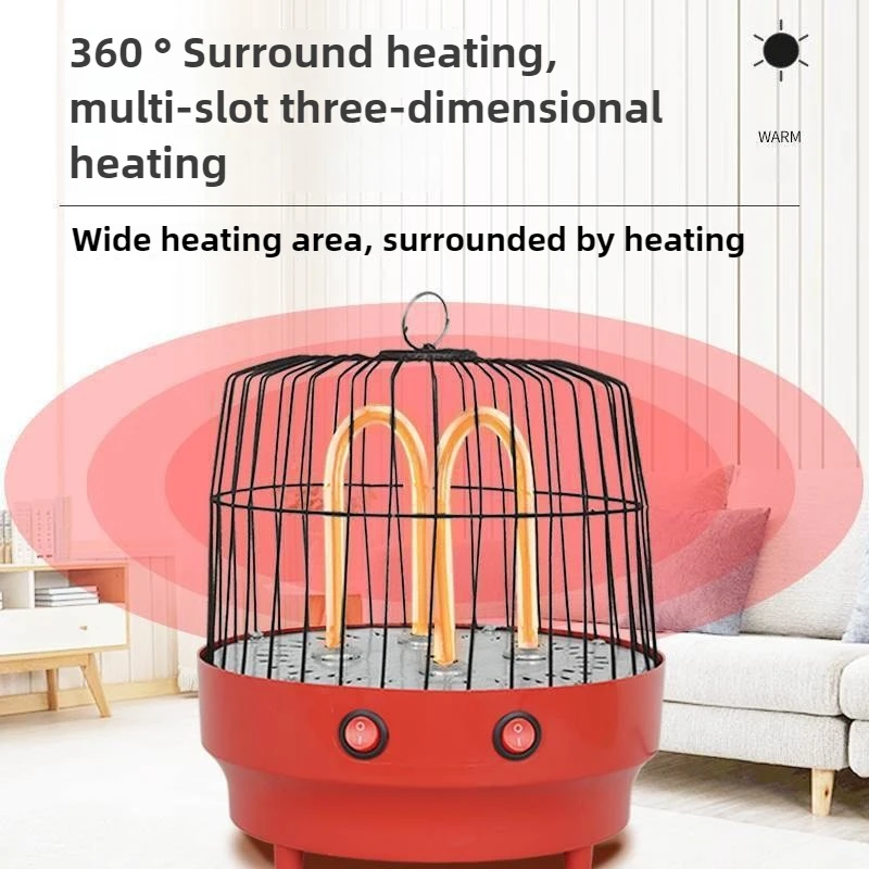 220V Portable Heater Household Energy-saving Oven Small Quick-heating Heater Foot Warmer and Hand Warmer Quartz Tube Heating