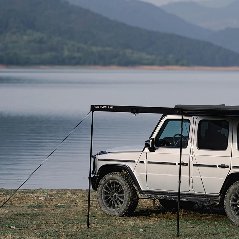 

Heavy Duty Aluminum Side Awning For RV Camper Van Waterproof Car Rooftop Tent For Overlanding Travel Shelter