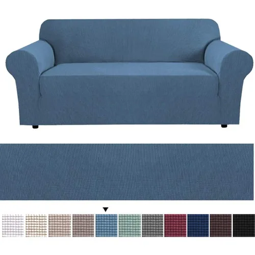 Bogda Honey comb Pattern Stretch Lastıklı Flexible Seat Sofa Case 3 Personality On Turquoise