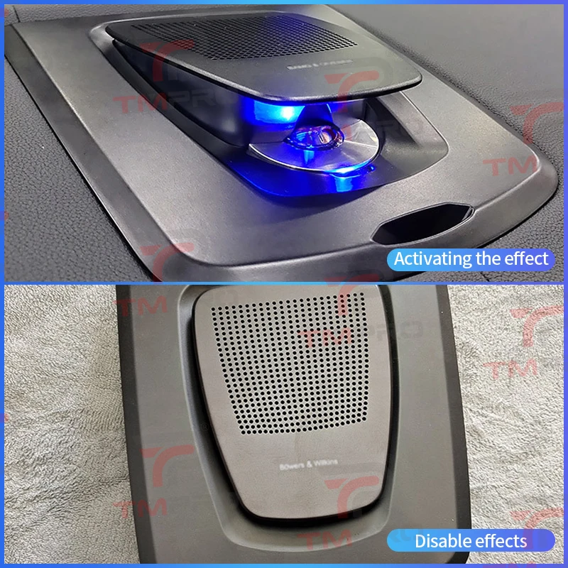 Haut-parleur central de levage pour BMW X3 ix3 X4 G01 G02 G08, lumière ambiante LED, 11 couleurs, klaxon lumineux, couvercle Audio