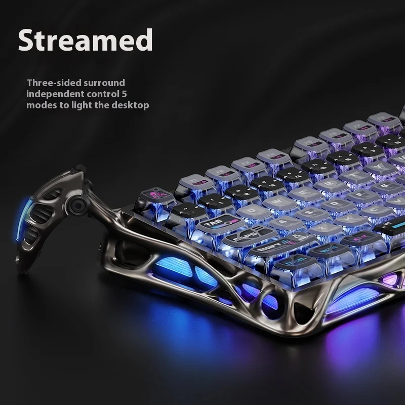 Gravastar Cocoon Breaking 75 Mechanical Keyboard 3mode 24gwireless Bluetooth Usb  Pbt Keycap 79key Esport Gaming Keyboard Gift