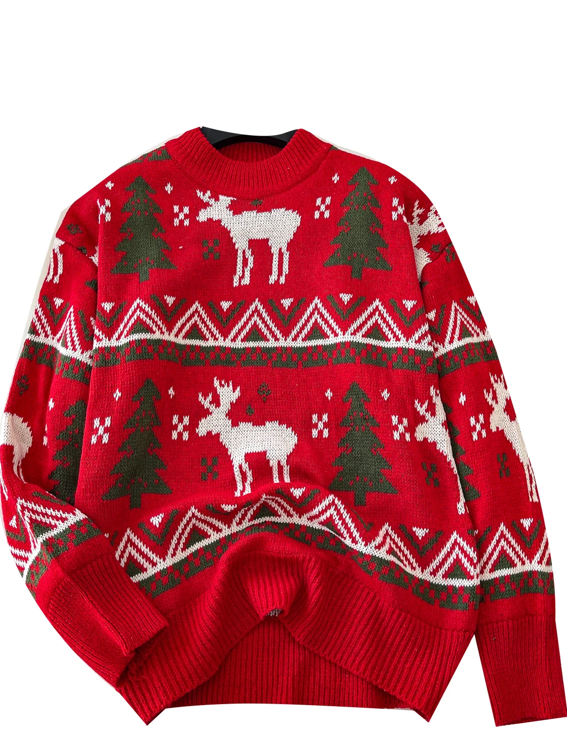 سترة محبوكة من Cisas Aosphere سترة نسائية شتوية كسول ريترو متعددة الاستخدامات شبابية مستديرة Ne Long Sve ملابس تريكو علوية #5