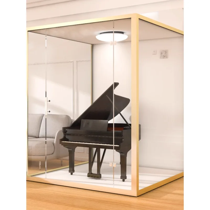 Soundproof room Household glass recording studio Mobile silent phone booth Indoor drum set Piano room