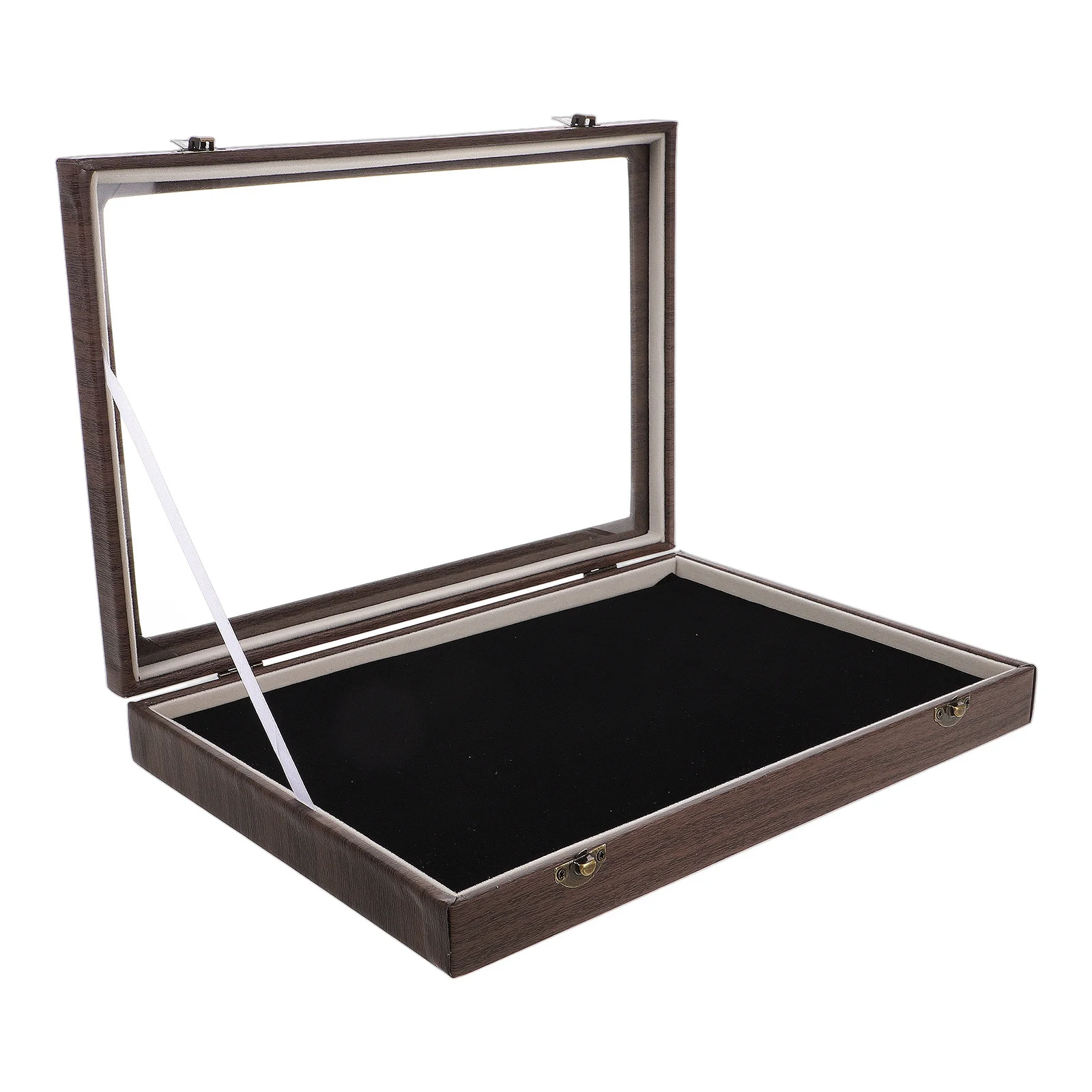 

Large Capacity Transparent Lid Medal Storage Box Brooch Pin Collection Display Organizer Badge Holder Jewelry Display Case