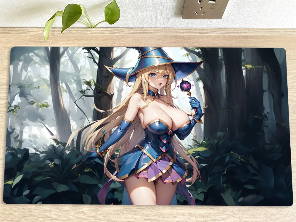 

YuGiOh OCG Playmat Dark Magician Girl TCG CCG Mat Trading Card Game Mat Mouse Pad Table Gaming Play Mat Mousepad Free Bag