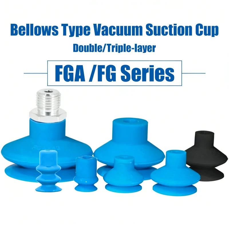 

FGA FG Series Bellows Vacuum Suction Cups Double Triple Layer Pneumatic Suction Cup FGA-11 FGA-16 FGA-25 FGA-33 FG-20 FG-32
