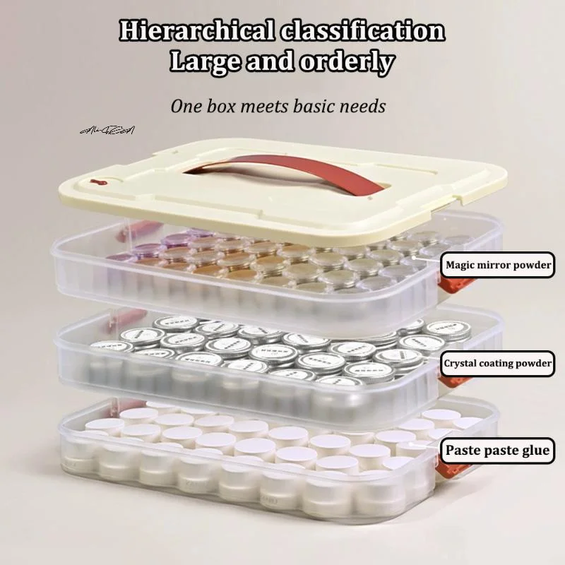 Organisateur de vernis à ongles en PVC, boîte de rangement de Gel UV 1/2/3/4 couches, conteneur d'outils de Nail Art, installation rapide, étui à cosmétiques pour outils de beauté