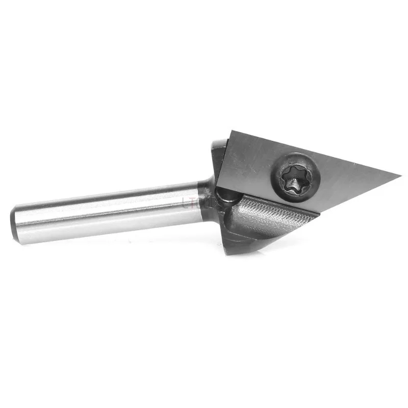 Imagem -05 - V-groove Slotting Router Bit para Carpintaria Gravação 3d Fresas Cnc Insert Shank Chanfrar 45 Graus mm