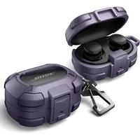 Funda Dexnor para auriculares Bose QuietComfort con cerradura a prueba de caídas, parachoques resistente a prueba de golpes con mosquetón, llavero y kit de limpieza
