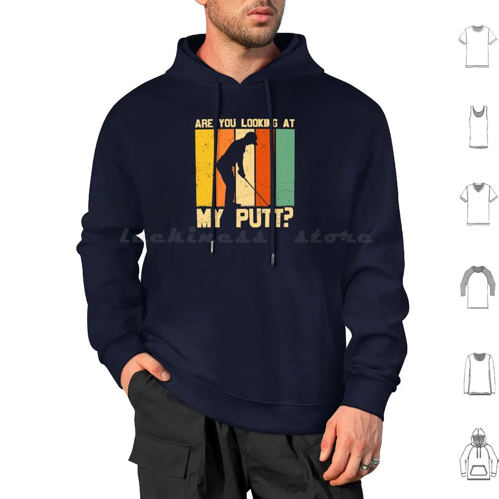 

Are You Looking At My Putt  Hoodie cotton Long Sleeve Golf Golfer Golfing Putt Funny Are You Looking At My Putt Golf