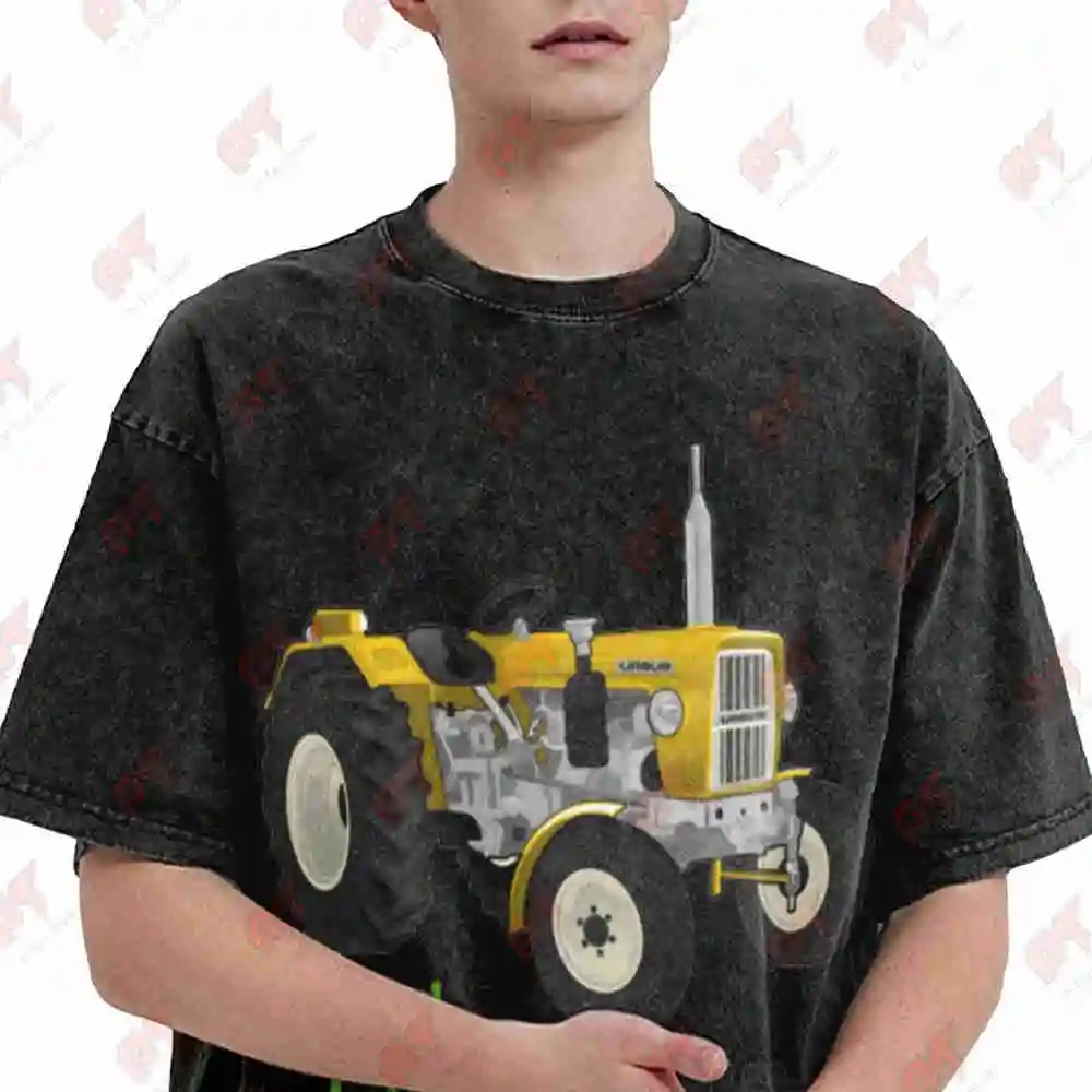 Ursus C 330 Tractor Vintage Washed Tee Pure Cotton T-Shirt
