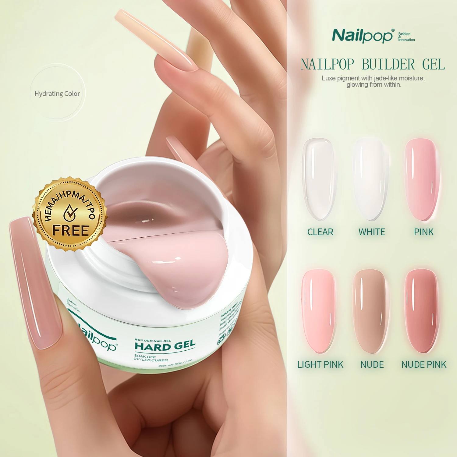 Extension Gel Hard Builder Gel UV LED Cured Fast Extension Long Lasting Self Leveling DIY Home Nail Art Salon Manicure 1/2pcs