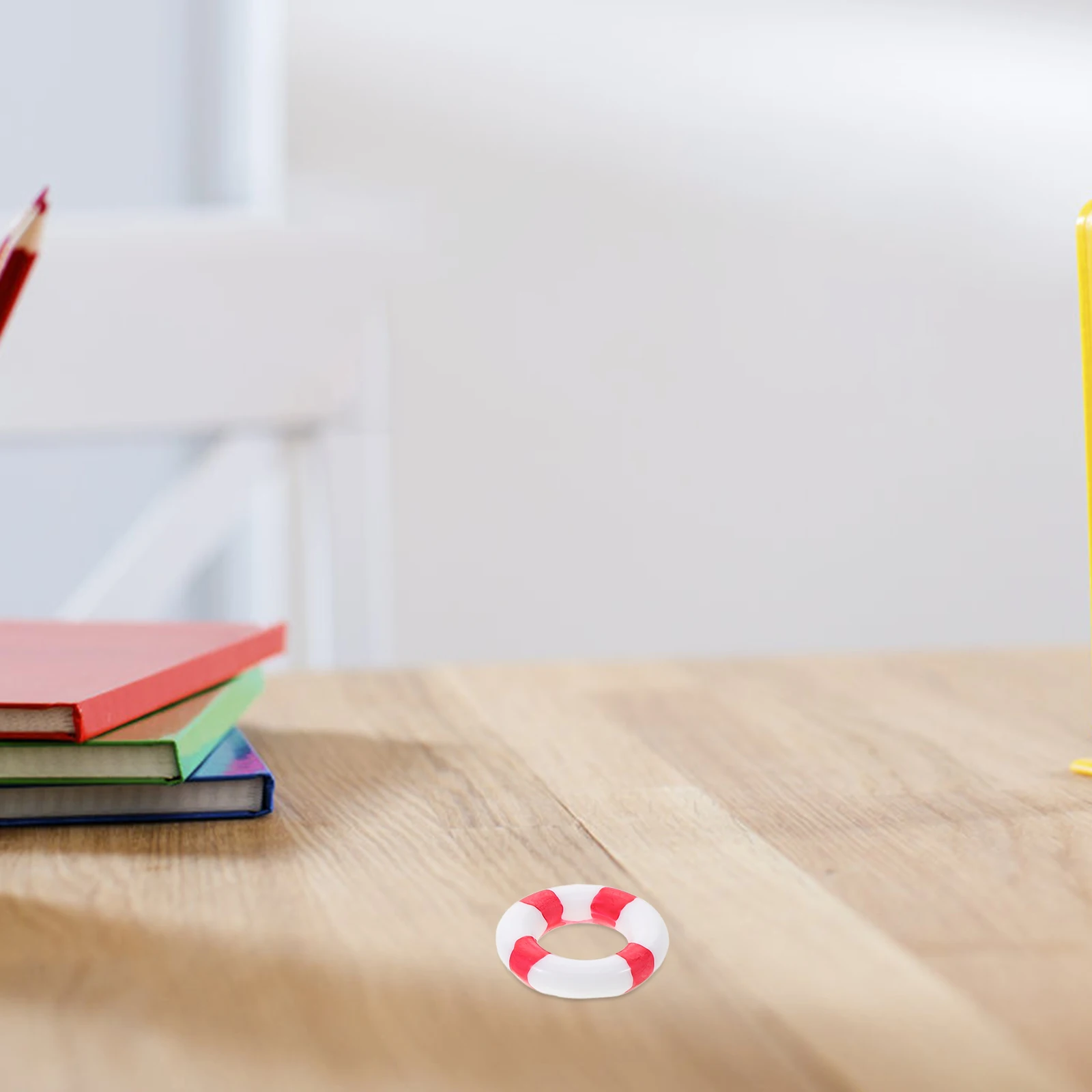 

12 Pcs Ring Swimming Ornaments Props Decorative Rings Photo Desktop Miniature Model Cartoon Child