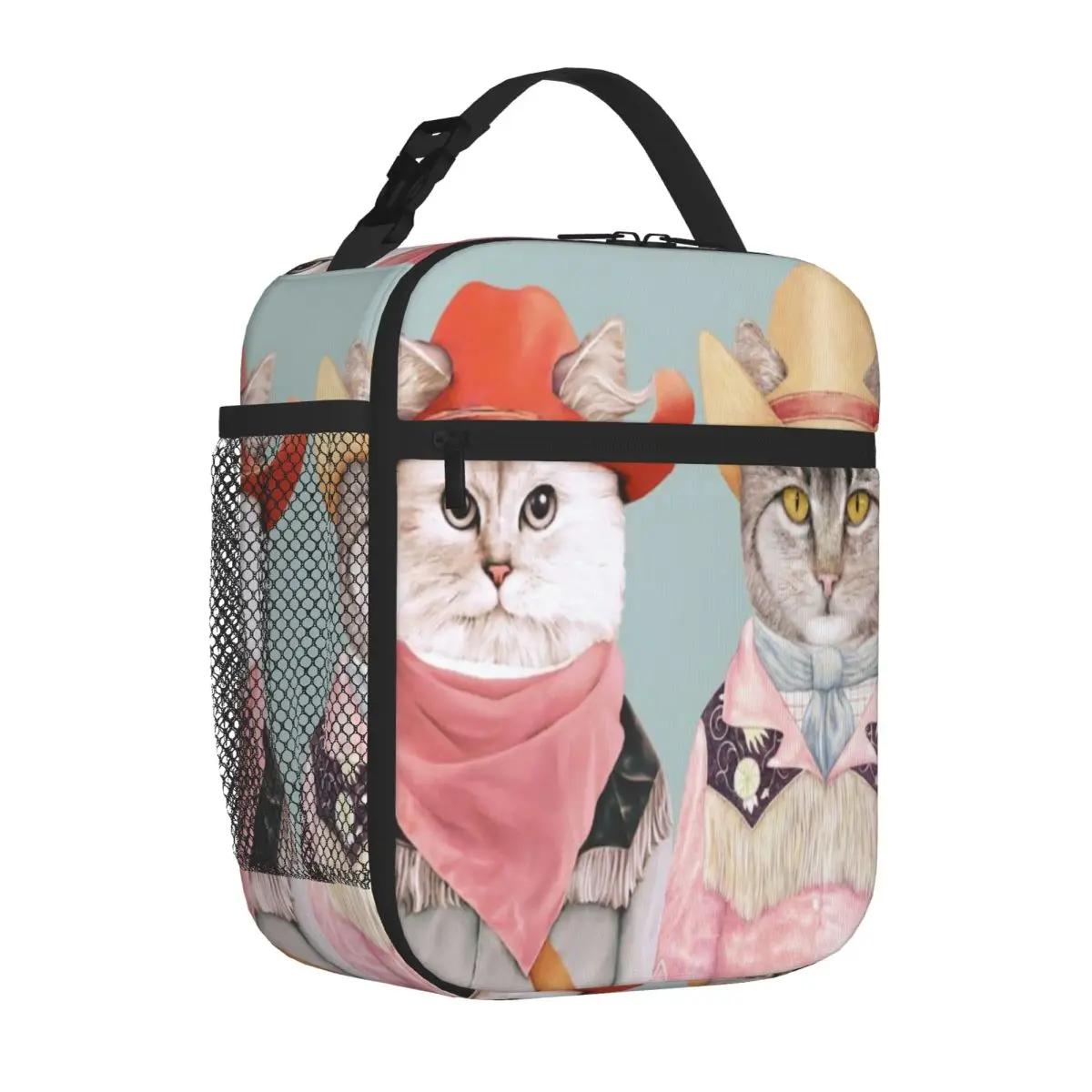 Bestselling Cowboy Cats Hip Hop School Lunch Bag Gym Post-Workout Outdoor Lunch Bag