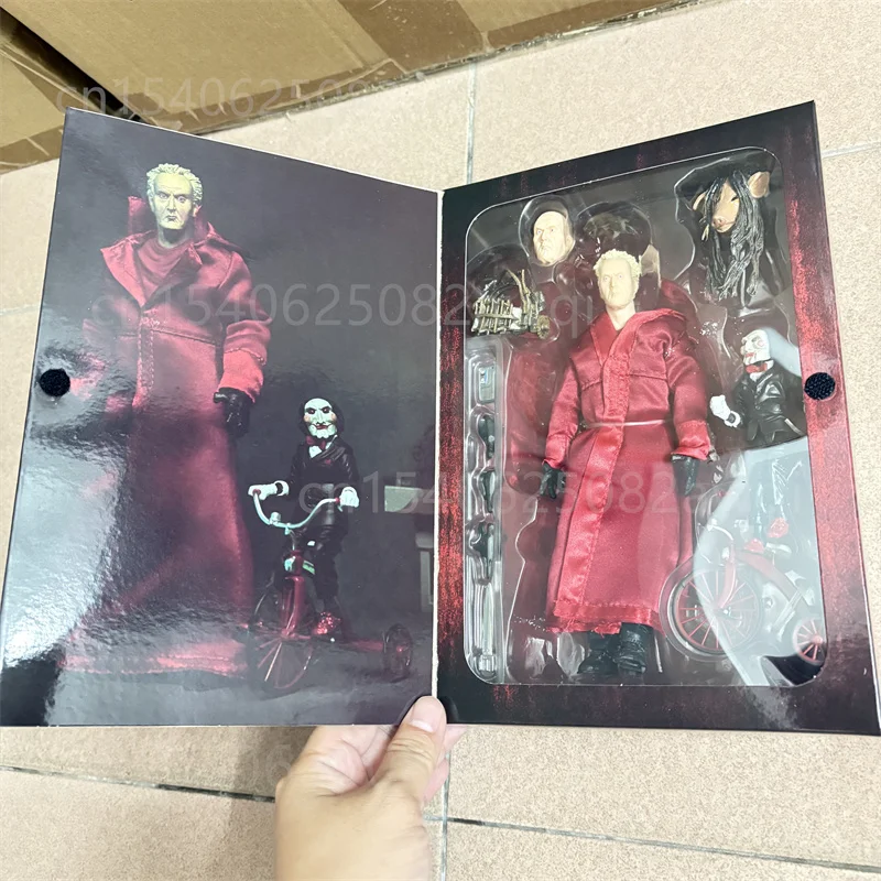 NECA Saw Figure Jigsaw Red Robe Action Figure Black Robe GK Manga Figurine Toys Model Ornament Halloween Gift for Friends 18CM