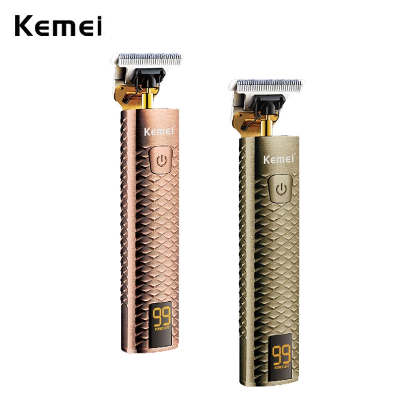 

Электрическая машинка для стрижки волос Kemei T9: Профессиональный триммер-бритва для мужчин, перезаряжаемая, для стрижки бороды и волос