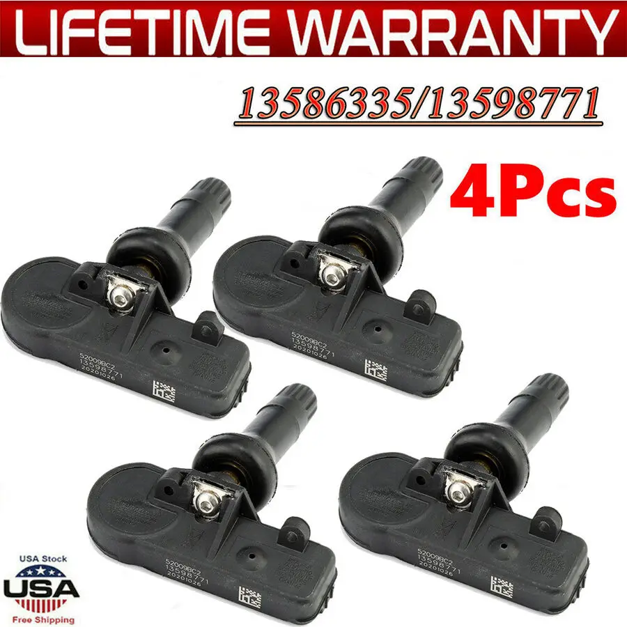 4pcs OEM TPMS Tire Pressure Monitoring Sensors For Chevy GMC 13586335