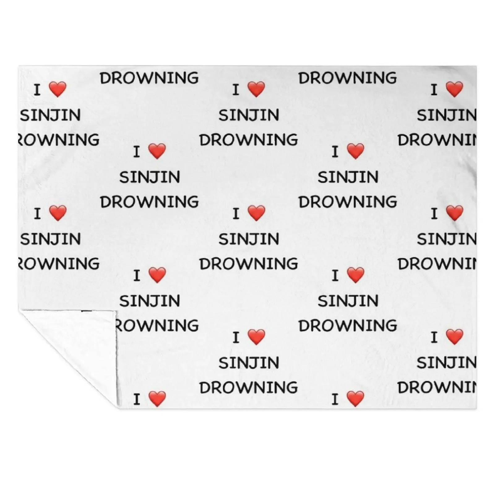 

I love sinjin drowning Throw Blanket Thermal Soft Big Luxury St Stuffeds Blankets
