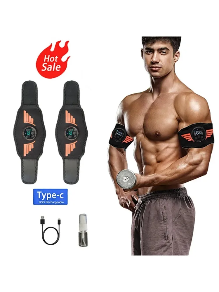 Stimulateur musculaire EMS, Toner musculaire, entraîneur de bras, ceinture tonifiante, Charge USB, poids 2026, équipement de Fitness, façonnage des bras, masseur amincissant