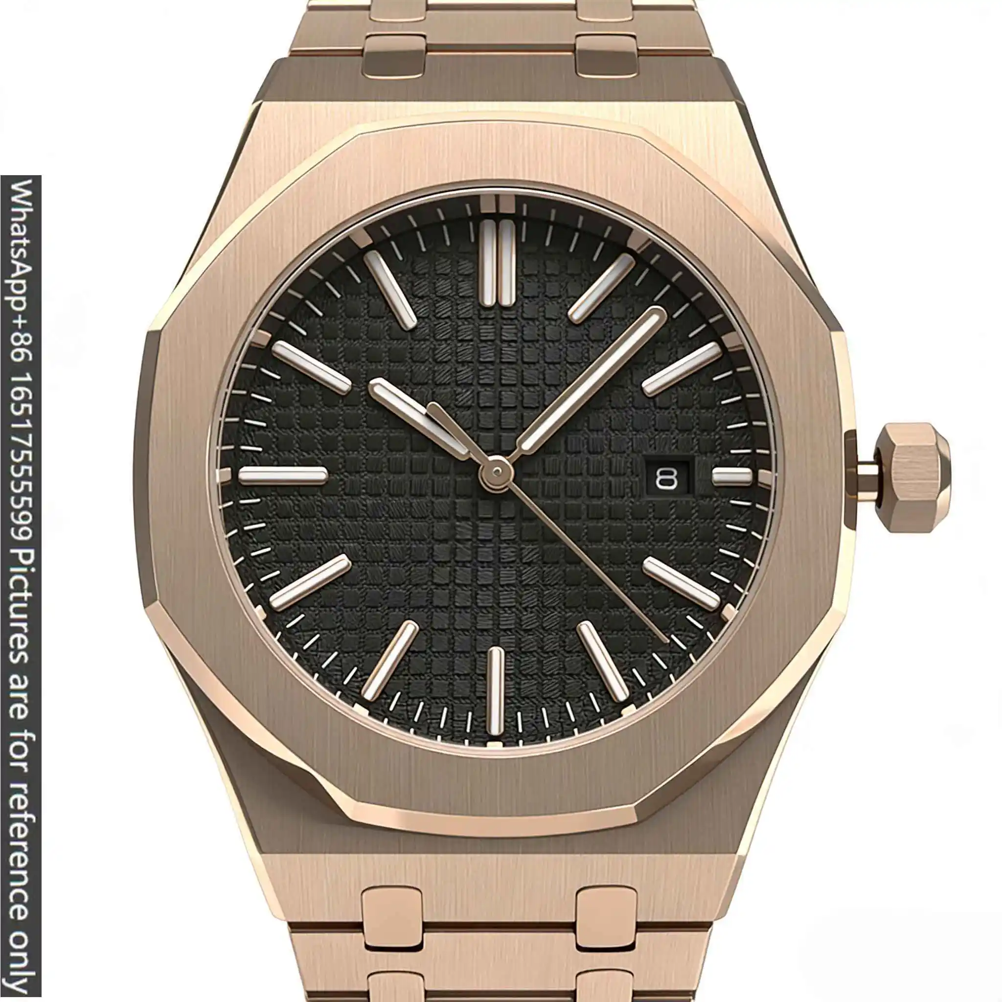 42mm Streamlined Modern Mens Luxury Watches Matte Solid 904L Steel Automatic Movement Open Skeleton Dial Wear Resistant Long view 2