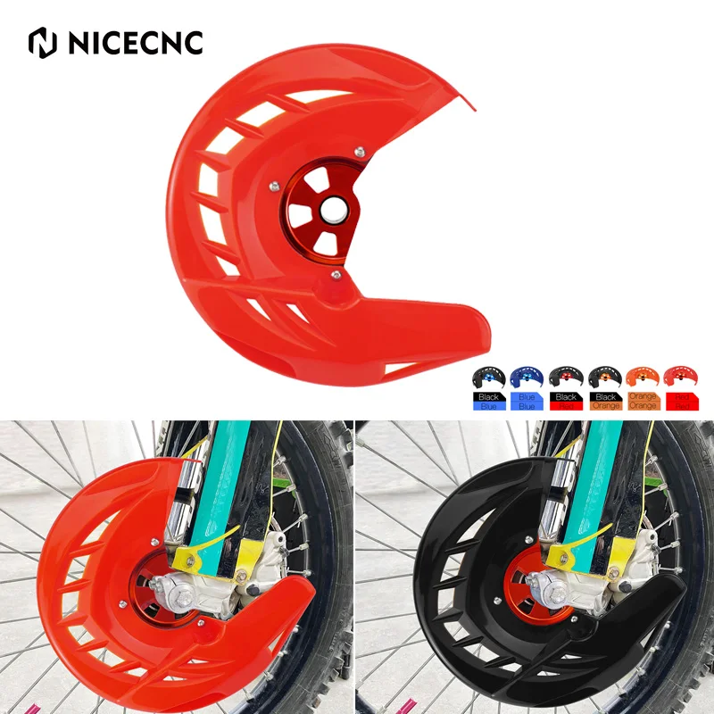 NiceCNC Front Brake Disc Guard For GasGas 125 200 250 300 EX EC MC 250 300 350 400 450 EXF ECF MCF 2021-2023 Brake Disc Cover