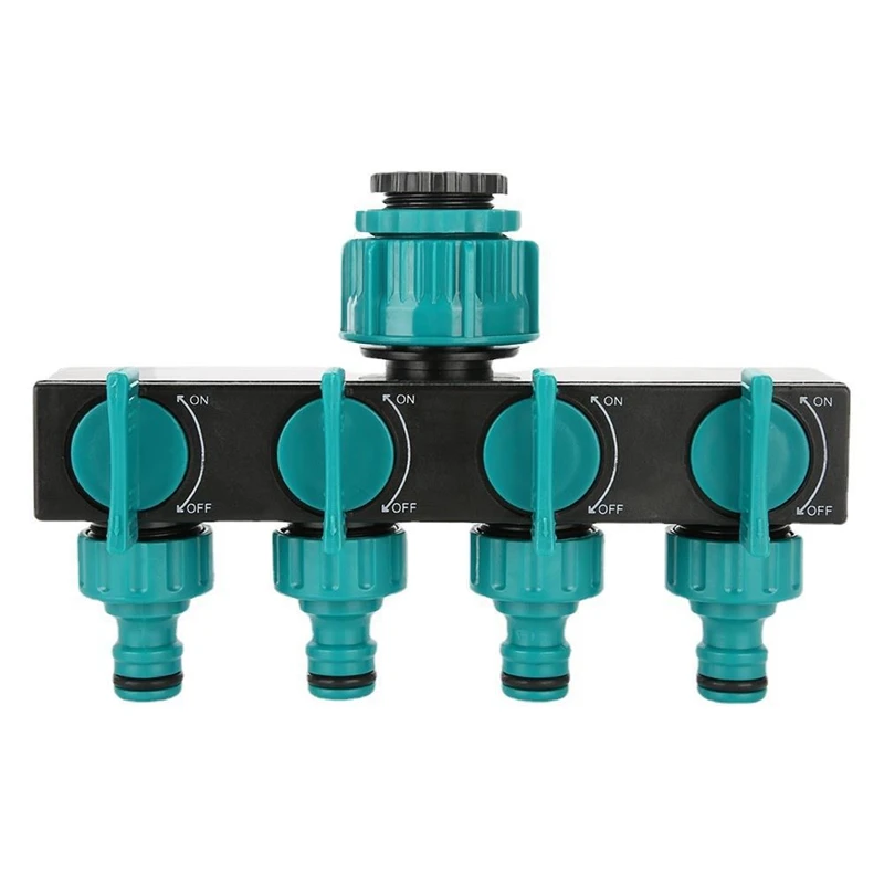 

1 Piece 1 In And 4 Out Diverter 4 Way Water Diverter European Standard Threaded Garden Watering Connector