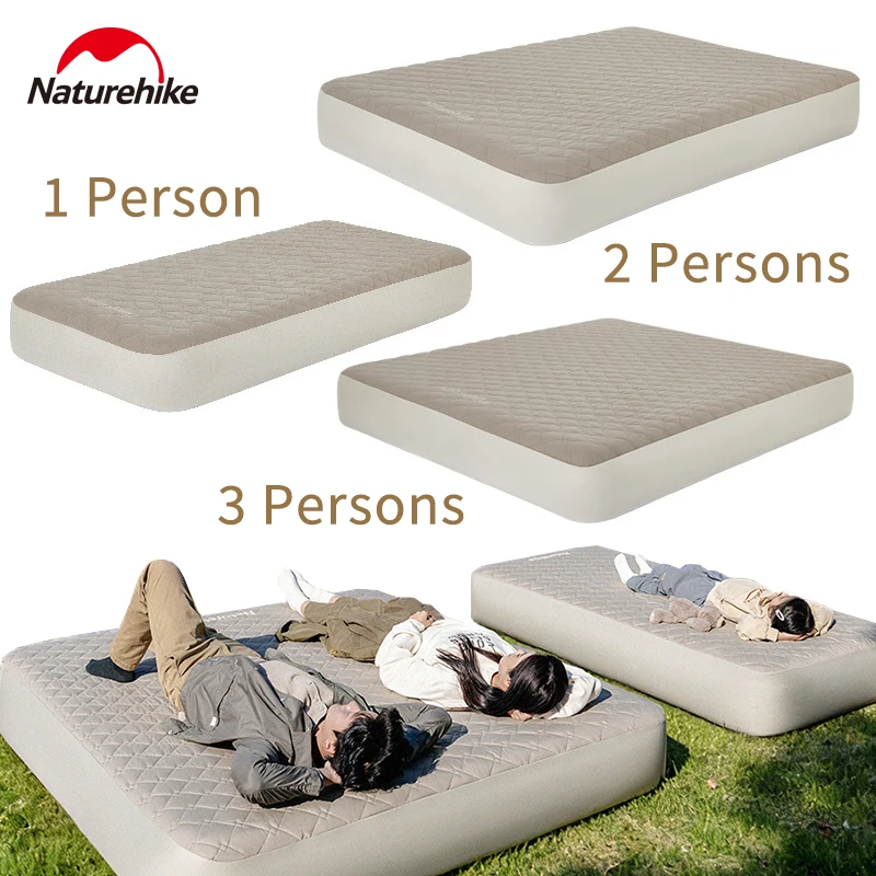 Naturehike Built-in Pump Automatic Air Mattress PVC Half-covered Fitted Sheet Portable Hotel Travel Outdoor Camping Tent Mat