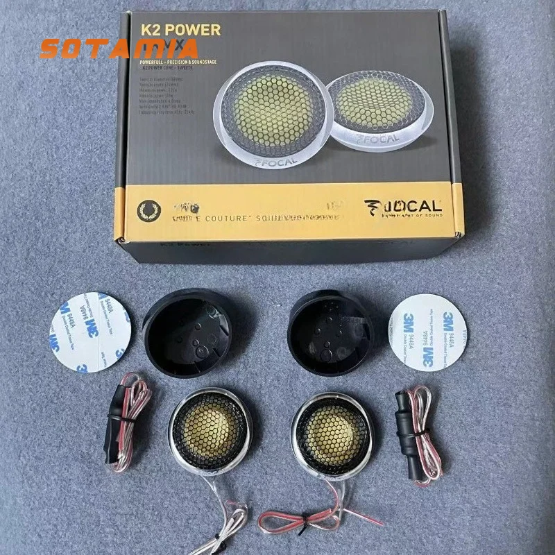 SOTAMIA 2PCS Tweeter de 2,5 Polegadas 4 Ohm 20 Watt para Carro, Alto-falante Bluetooth Poderoso, Caixa de Som Bluetooth