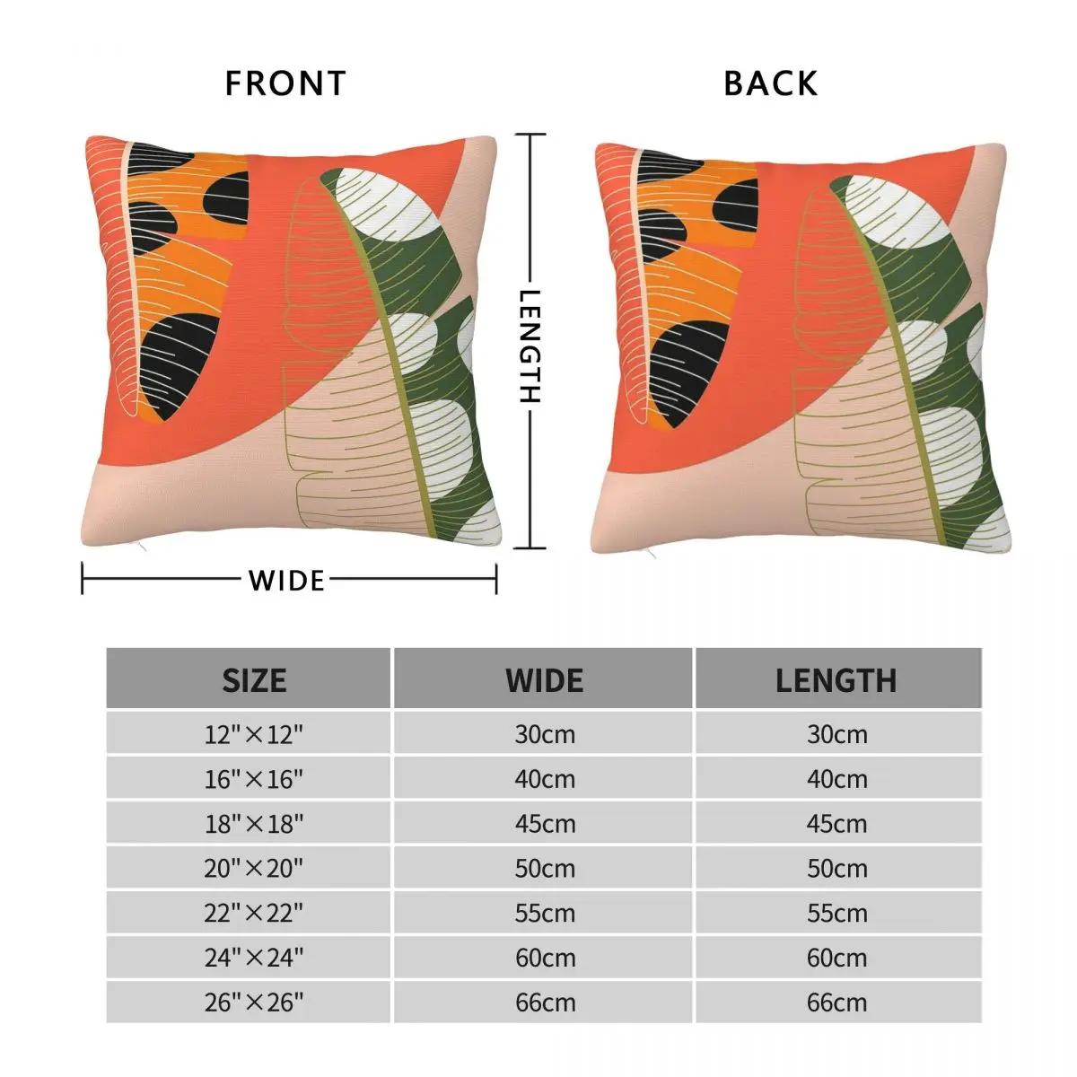 Palm Springs Paradise Square Pillowcase Polyester Linen Velvet Creative Zip Decorative Pillow Case Car Cushion Cover