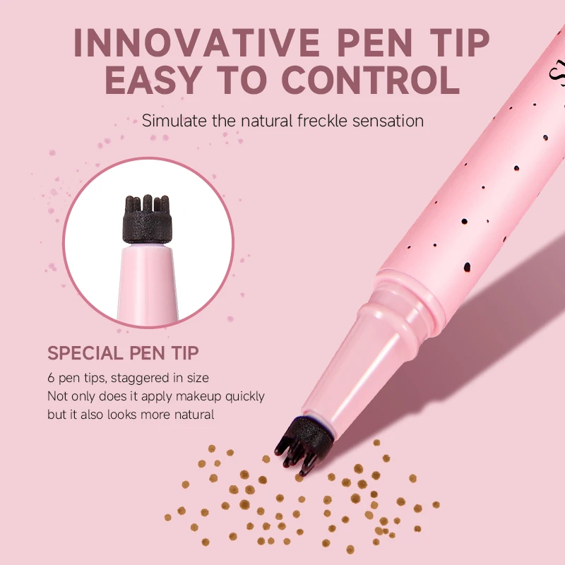 ライフガールズ ナチュラルブラウンそばかすペン シミュレーション防水速乾そばかすドットペン 簡単に色を塗れるメイクアップツール